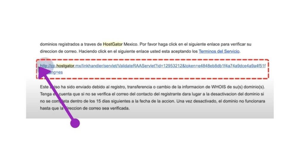 19 pasos para Crear sitio web desde cero, sin saber programar 17 Correo de confirmacion de su email de hosting de hostgator