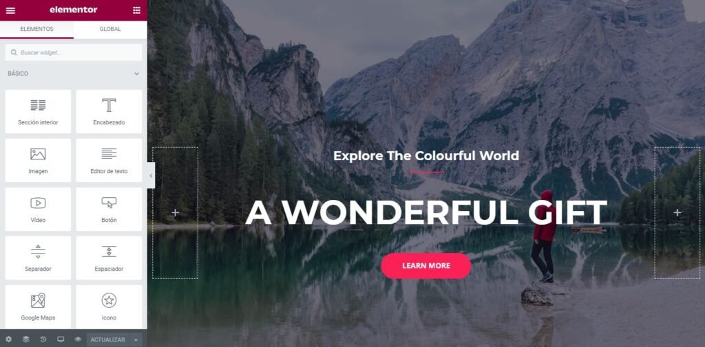 Crear un sitio web por tu cuenta propia 43 Aparencia de elementor