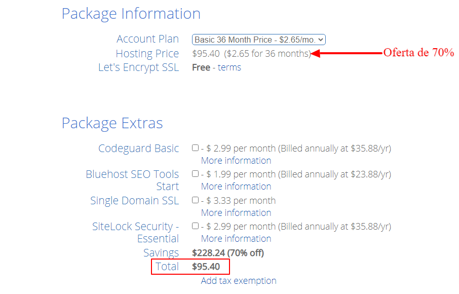 Crear un sitio web por tu cuenta propia 9 Obtener oferta de 70% en Bluehost
