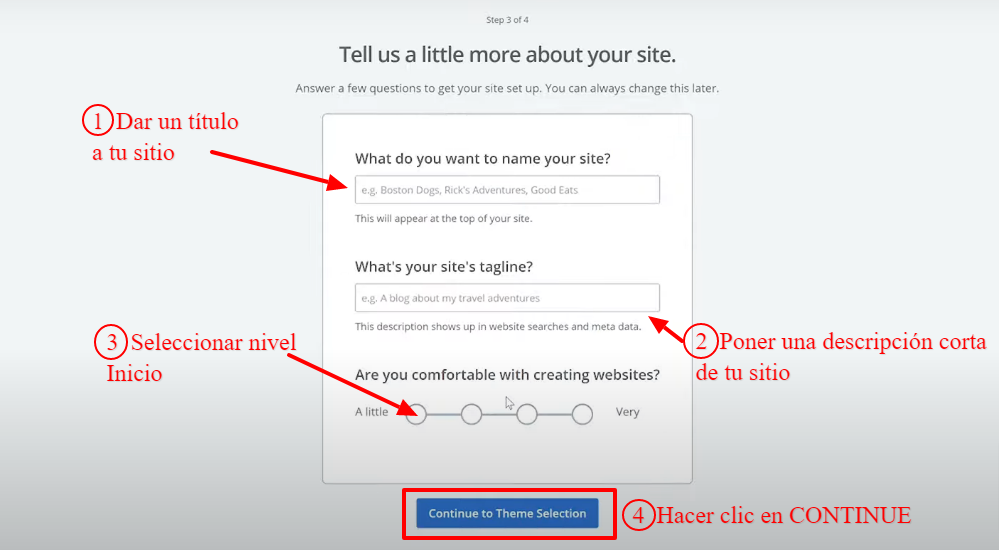 Crear un sitio web por tu cuenta propia 18 Dar un título y una descripcion a tu sitio web