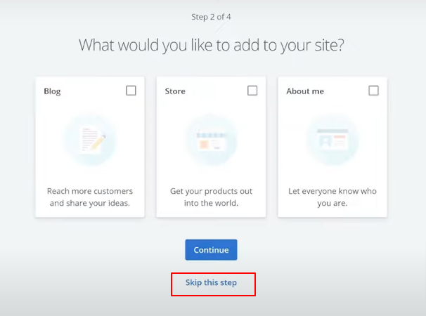 Crear un sitio web por tu cuenta propia 17 Saltar los pasos de preguntas iniciales para crear tu sitio en Bluehost