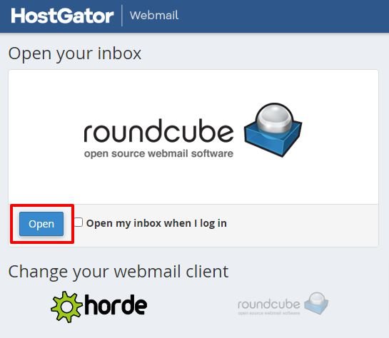 Cómo crear un correo corporativo en Hostgator Latam 8 Webmail Principal