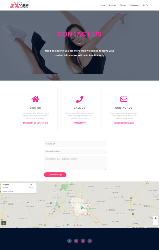 Crear página de contacto con Elementor gratuito: fácil 1 Crear página de contacto con elementor : modelo de página de contacto