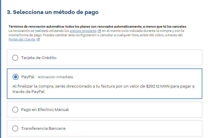 Crear un sitio web profesional para entrenador personal 11 Los metodos de pagos para comprar el hosting de hostgator latam