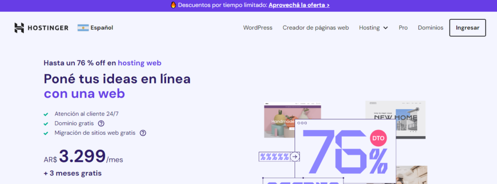 mejores hosting en argentina para 2024 2 Hostinger es el hosting para escalar proyectos web rapidamente con mejor precio en argentina