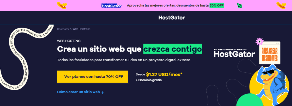 mejores hosting en argentina para 2024 4 El hosting para proyectos webs nuevos en argentina es Hostgator latam