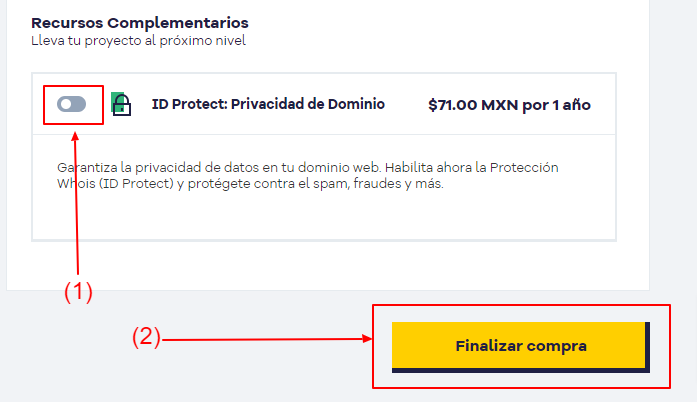 Comprar Hosting en Hostgator con Efectivo En México en 2024 9 Carrito de compras HostGator1