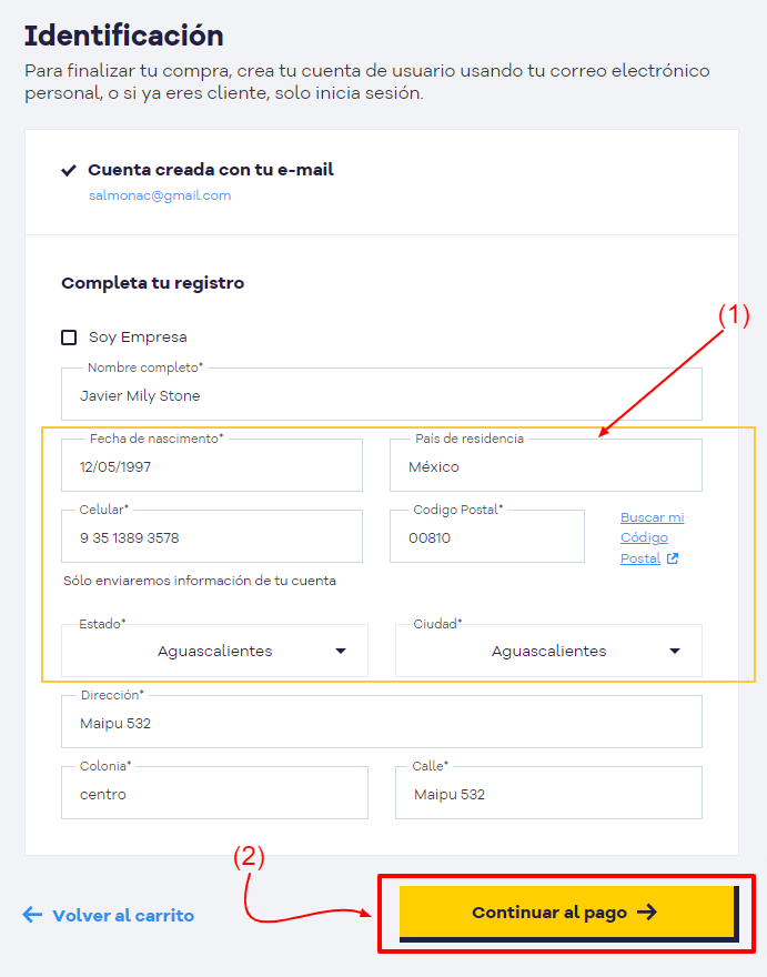 Comprar Hosting en Hostgator con Efectivo En México en 2024 11 Checkout HostGator 1