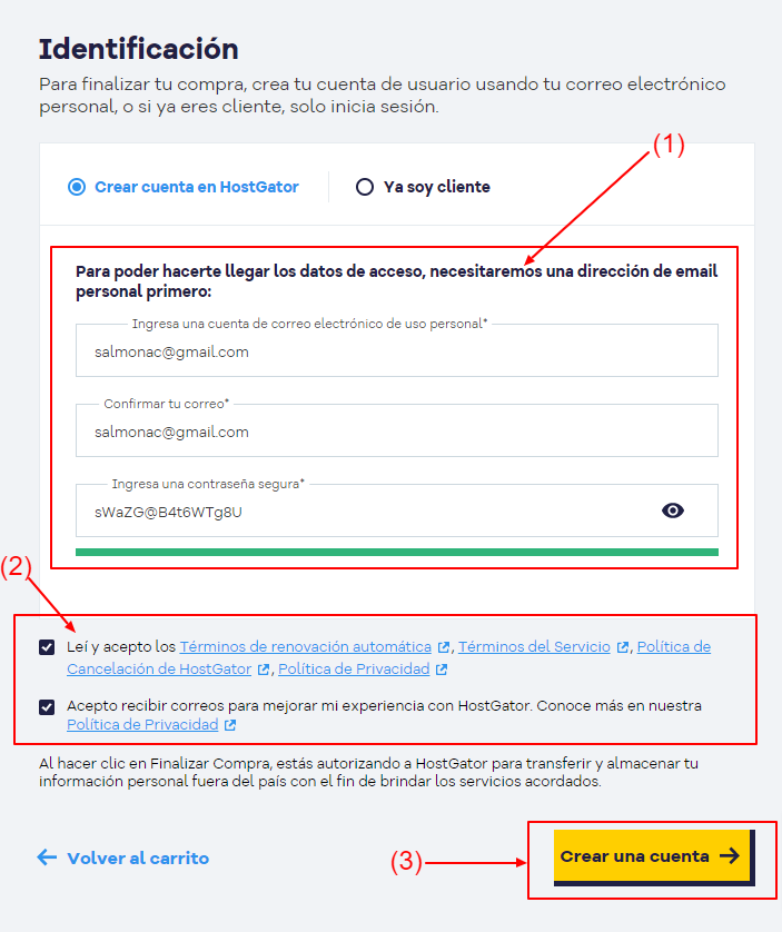 Comprar Hosting en Hostgator con Efectivo En México en 2024 10 Checkout HostGator