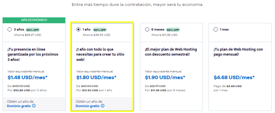 ¿Cómo ver los precios de los planes del hosting hostgator latam? y diferentes formas de contratación 5 Precios de los panes de hostgator latam por contratación por año