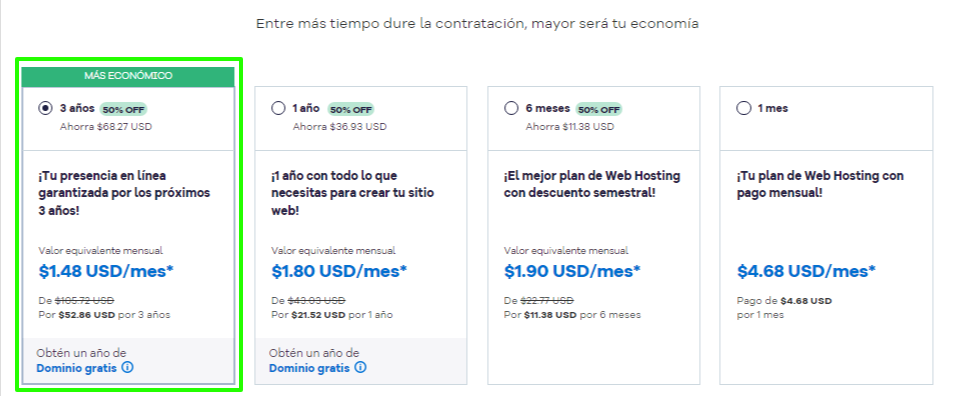 ¿Cómo ver los precios de los planes del hosting hostgator latam? y diferentes formas de contratación 6 precios de los planes del hosting hostgator latam por contratación por cada 3 años