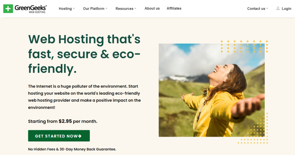 Proveedores de Hosting Compartido más Rápidos en 2024 (Pruebas de Rendimiento) 15 GreenGeeks Eco Friendly Speed Hosting